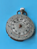 Montre gousset ancienne vintage pour pièces, cadran argenté usé, collection