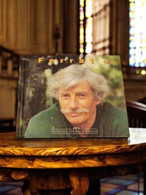 Livre CD Ferrat 95 – 16 Nouveaux Poèmes d’Aragon, jaquette photo
