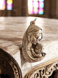 Médaille religieuse vintage Vierge à l'Enfant, pendentif ancien aspect doré