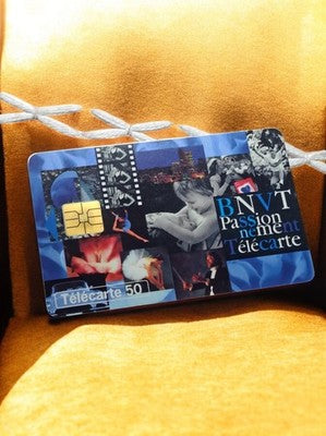 Carte téléphonique vintage Télécarte 50 unités BNVT Passionnement design années