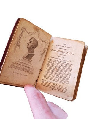 Livre ancien Lord Viscount Nelson biographie, édition originale, rare historique