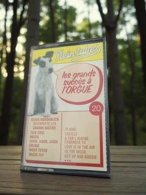 Cassette audio vintage Plein Tubes orgue années 80 Klaus Wunderlich rétro K7