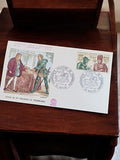 Enveloppe 1er jour Louis XI Charles le Téméraire 1969 FDC timbre ancien
