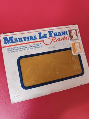 Ancienne lettre vintage avec timbres oblitérés Monaco, enveloppe collection phil