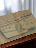 Plan ancien port Fontaine des Tuiles Marseille vintage 1930 travaux publics hydr