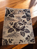 Tissu ancien velours broché fleurs liturgique jacquard religieux 40x30 cm