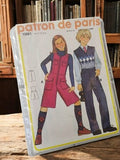 Patron couture enfant Patron de Paris 10881 vintage ancien rétro années 70