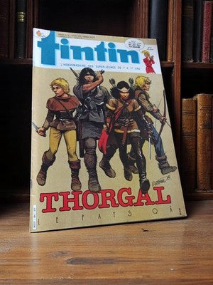 Magazine Tintin vintage Thorgal couverture ancienne édition collector BD