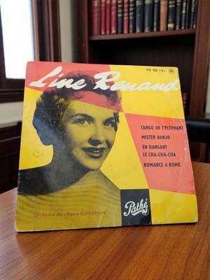 Vinyle 45 tours Line Renaud Pathé pochette rétro années 50-60 vintage