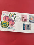 Ancienne enveloppe FDC Vietnam 1966 UNESCO timbres premier jour vintage