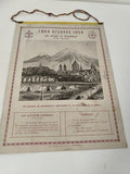 Vintage calendrier religieux catholique ancien années 1960 Pâques Jésus foi mais