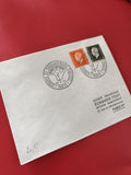 Ancienne enveloppe timbrée oblitérée Paris 1956 philatélie collection vintage