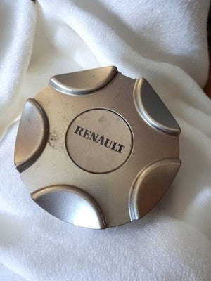 Enjoliveur cabochon ancien Renault rétro, finition métallique, occasion