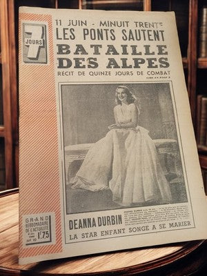 Magazine ancien 7 Jours 1940 Bataille des Alpes presse vintage rétro