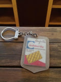 Porte-clés ancien Eubeurlay publicitaire vintage rétro gaufrettes France