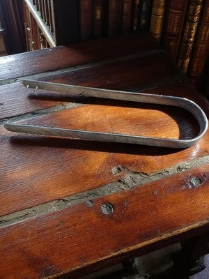 Pince à sucre en métal argenté vintage, ustensile rétro cuisine déco