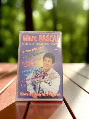 Cassette audio vintage Marc Pascal Vol.2 années 90 variété rétro K7