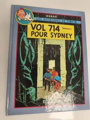 BD Tintin Vol 714 pour Sydney Hergé album double couverture bleue 1968
