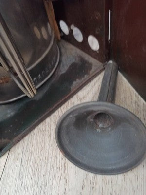Réchaud catalytique vintage Thermx années 40 vert - Société Lyonnaise
