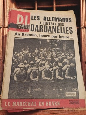 Magazine Dimanche Illustré 1941 presse ancienne guerre WW2 journal rétro