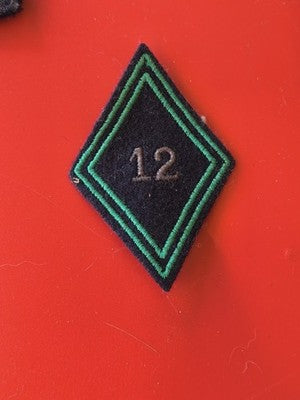 Insigne militaire losange de bras Cuirassiers uniforme armée France original