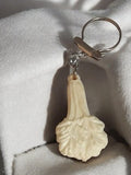 Porte-clés ancien publicitaire vintage ail blanc rétro rare objet déco