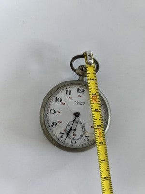 Montre de gousset ancienne Ch. Wattiez Reims, cadran émaillé à réviser