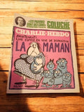 Magazine Charlie Hebdo vintage années 70 Reiser Coluche couverture satirique