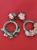 Paire de boucles d’oreilles vintage anciennes rétro pour collectionneur ou amate