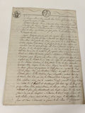 Lettre manuscrite administrative 1816, papier timbré 75 c, cachets XIXe