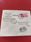 Ancienne enveloppe recommandée Vietnam 1962 timbre oblitéré philatélie collectio