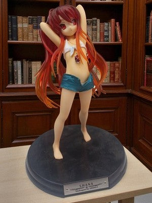 Figurine Shana Shakugan no Shana II PVC, cheveux rouges, socle, anime
