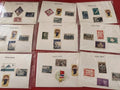 Lot ancien timbres tous pays vrac philatélie collection vintage mixte