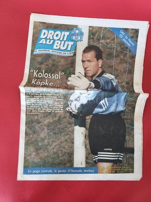 Ancien journal vintage football OM Droit au But rétro collection Olympique Marse