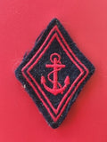 Ancien écusson losange Infanterie Coloniale vintage militaire collection France