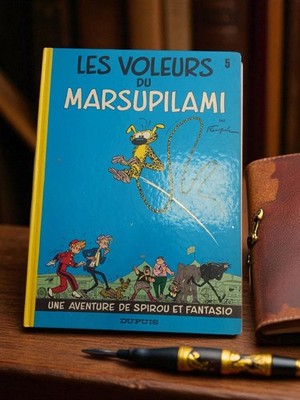 Bande dessinée vintage Les Voleurs du Marsupilami Spirou Fantasio Dupuis rétro