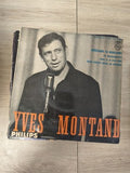 Vinyle 45 tours ancien Yves Montand rétro, disque vintage chanson française état