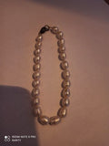 Bracelet perles fantaisie vintage années 80 fermoir noir rétro élégant