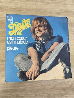 Vintage disque vinyle 45 tours ancien dave collection rétro état d'origine