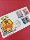 FDC ancien Vietnam 1966 UNESCO timbres colorés premier jour collection philatéli