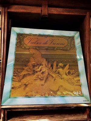 Vinyle 33 tours Valses de Vienne vol.2 ancien rétro, pochette décor opéra