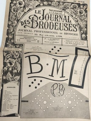 Journal ancien broderie 1931 Le Journal des Brodeuses Lyon Art déco