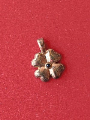 Petit pendentif vintage plaqué or ancien bijou rétro collection France