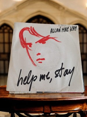 Vinyle 45T Allan Mac Kay Help Me Stay – Pochette illustrée vintage rare