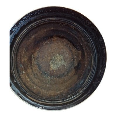 Cendrier de table Christofle métal argenté bicolore design signé