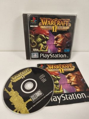 Boite et notice originales Warcraft II pour Playstation sans disque de jeu