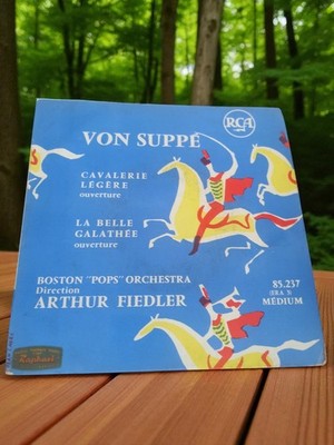 Disque 45 tours vinyle RCA Von Suppé Boston Pops Arthur Fiedler vintage