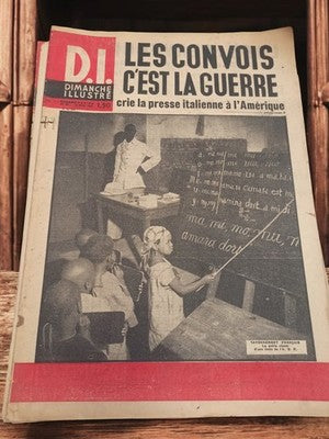 Magazine Dimanche Illustré 1940 ancien journal vintage presse DI guerre