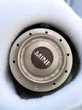 Enjoliveur MINI ancien, cabochon central vintage, accessoire auto d'occasion