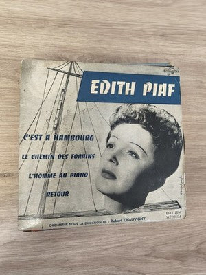 Vintage 45 tours Edith Piaf ancien disque vinyle collection chanson française ét